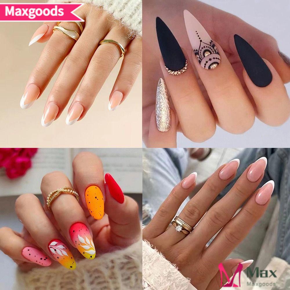 MAXG Set 24 Móng Tay Giả Có Thể Tháo Rời