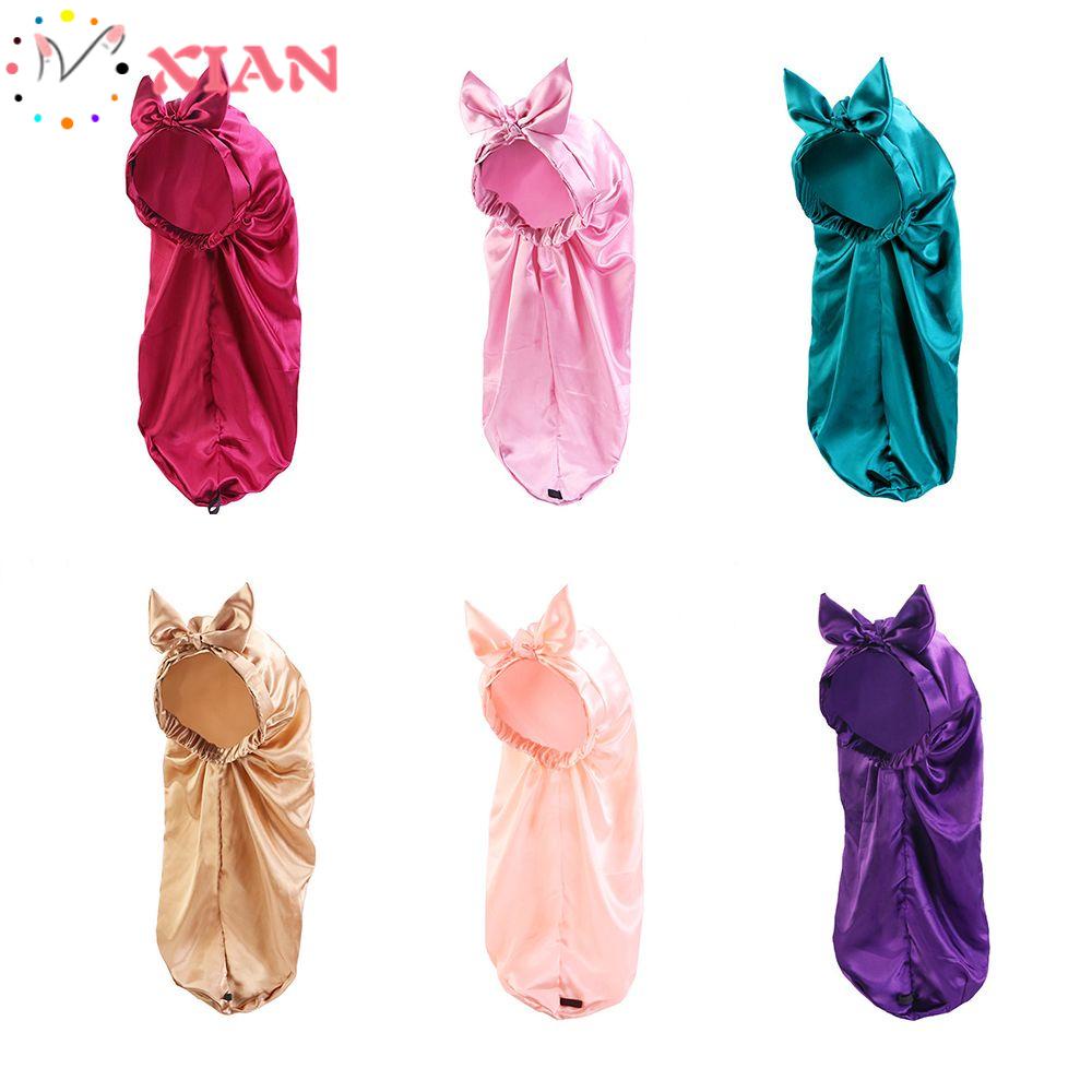 XIANTIN Mũ Trùm Đầu Khi Ngủ Chất Liệu Satin Mềm Mại