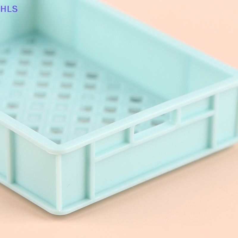 Bộ 3 Giỏ Đan Tay Bằng Nhựa Dùng Đựng Trái Cây / Rau Củ Trang Trí Nhà Búp Bê