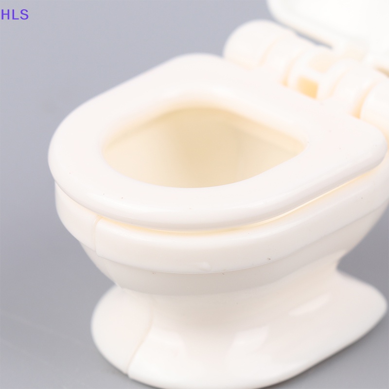 Mô Hình Toilet Màu Trắng Phong Cách Vintage Trang Trí Nhà Búp Bê Tỉ Lệ 1: 12