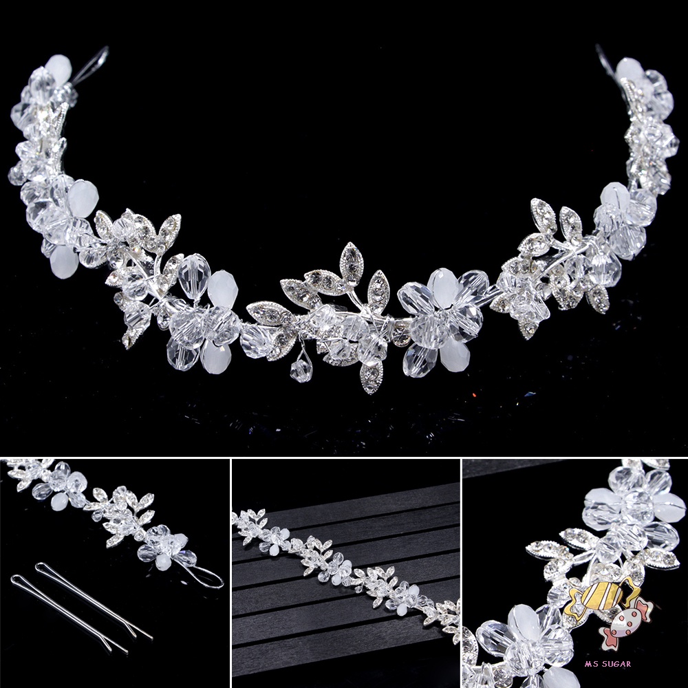 YADORNOS Trâm Cài Tóc Chữ U Đính Ruy Băng Thời Trang