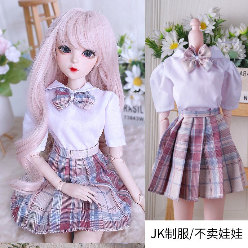 Đồng Phục Học Sinh 60cm Ye Luoli 3 Điểm Dành Cho Búp Bê Barbie jk