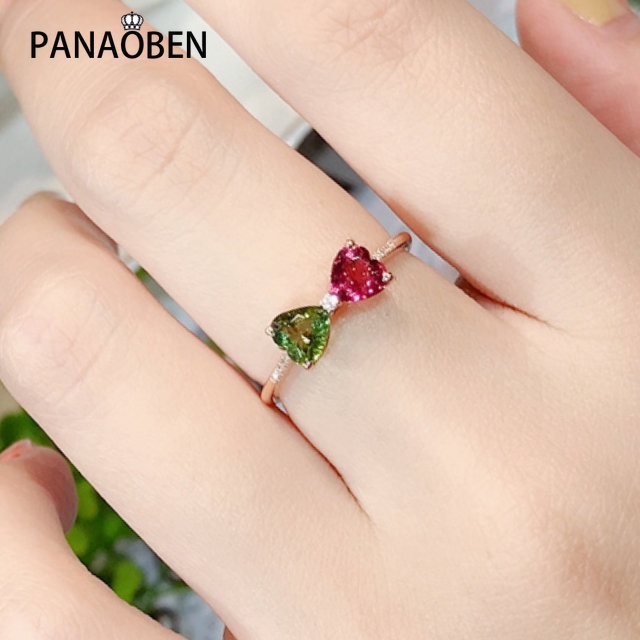 ♥ Nhẫn Hở Mạ Bạc Đính Đá Pha Lê Màu Kẹo / Xanh Lá / Đỏ Tinh Tế Thời Trang Có Thể Điều Chỉnh Cho Nữ