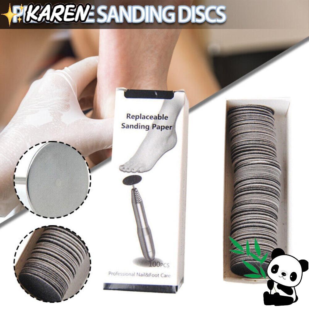 KAREN Bộ 100 Giấy Nhám Cứng Tẩy Tế Bào Chết Tự Dính Chuyên Nghiệp Cho Bàn Chân