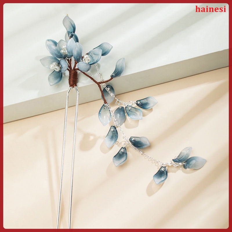 Trâm Cài Tóc Bằng Kim Loại Phối Tua Rua Phong Cách Trung Hoa Cho Nữ