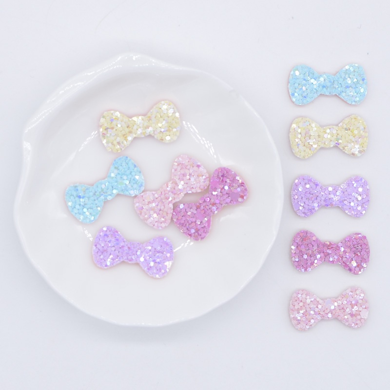 Set 50 Miếng Dán Trang Trí Tóc Lấp Lánh 24 * 12mm P06