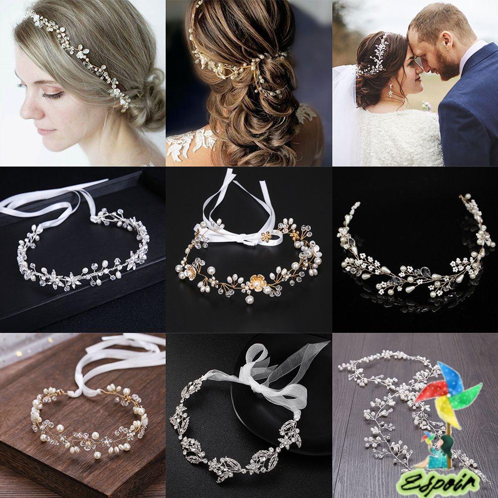 ESPO Cài Tóc Hình Vương Miện Đính Đá Thời Trang Cho Cô Dâu