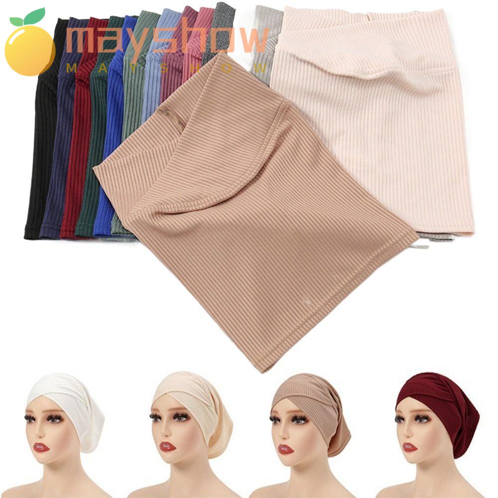 MAYSHOW Mũ Trùm Đầu Co Giãn Thời Trang Dành Cho Nữ