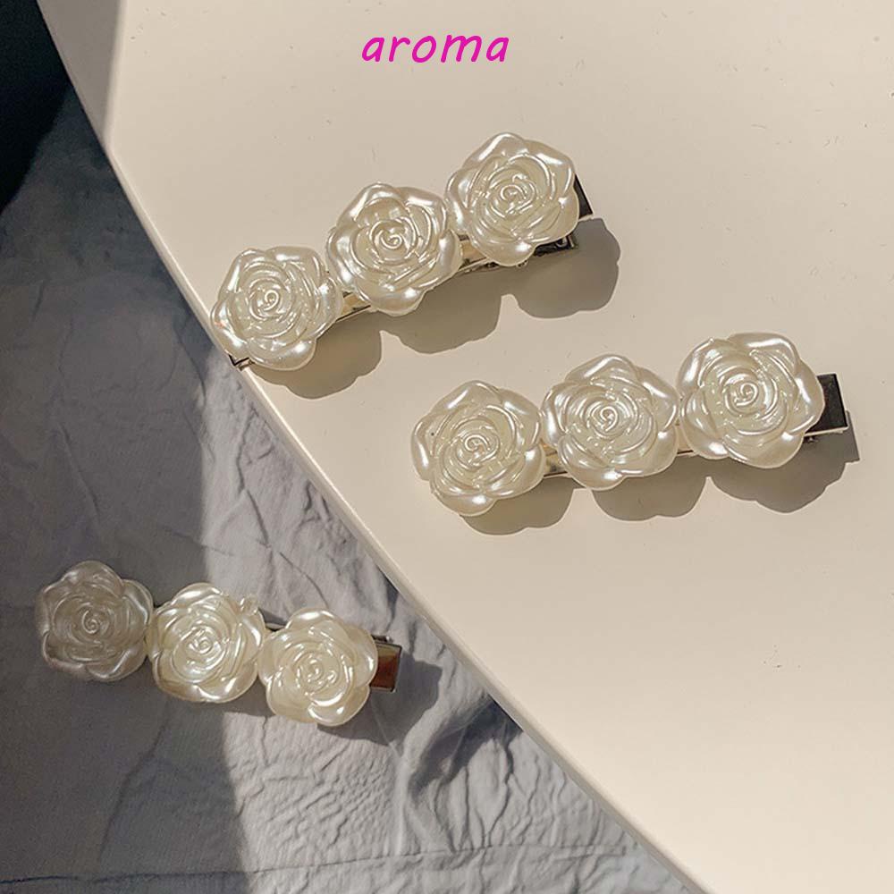 AROMA Kẹp Tóc Hoa Hồng Chất Liệu Hợp Kim