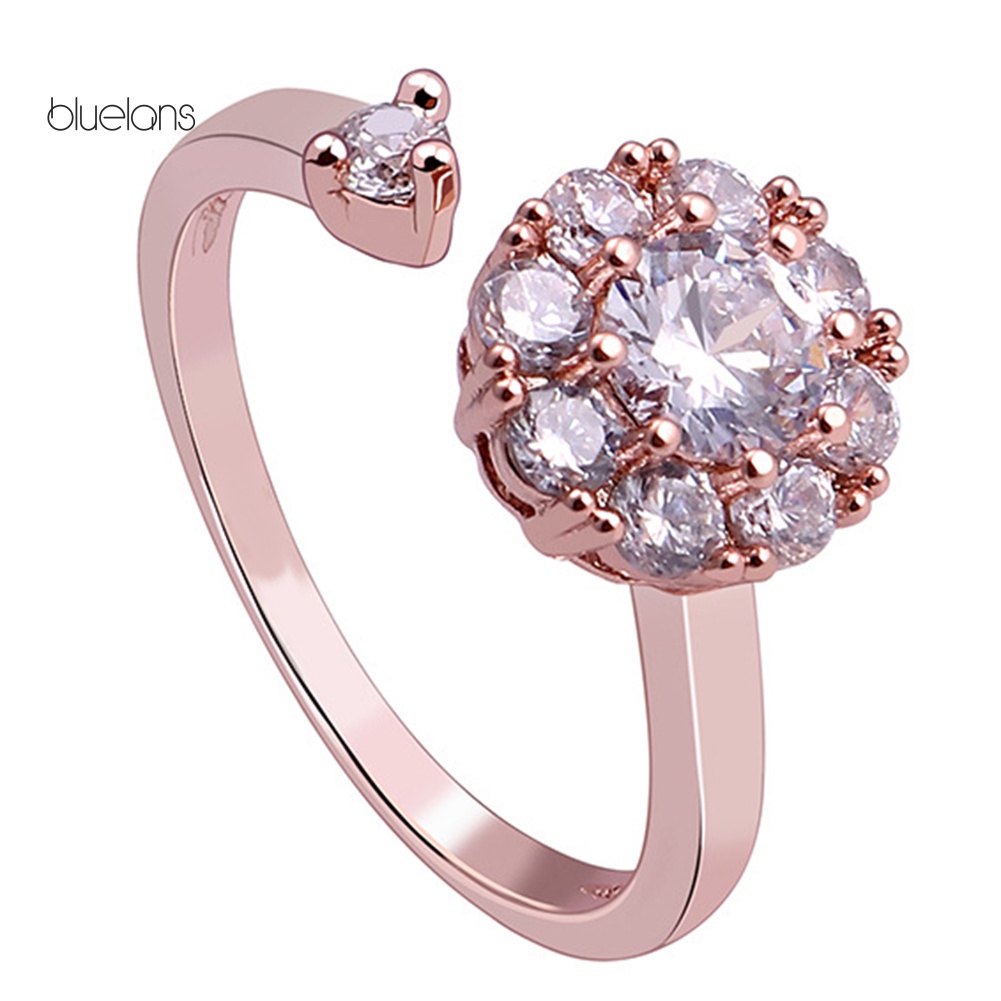 Nhẫn Hở Đính Đá Zircon Thời Trang Cho Nữ