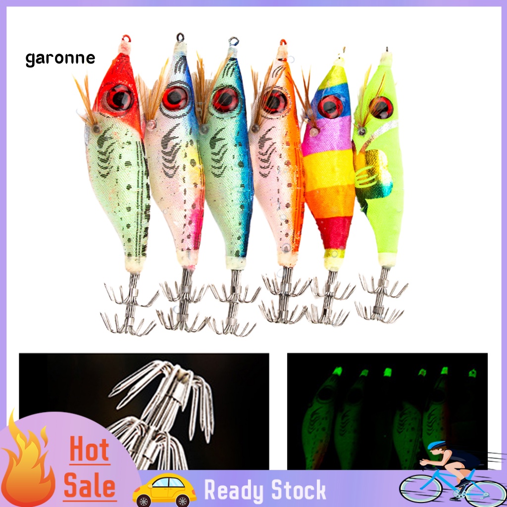 Mồi Câu Cá Giả Hình Mực Phát Quang Bằng Nhựa PVC