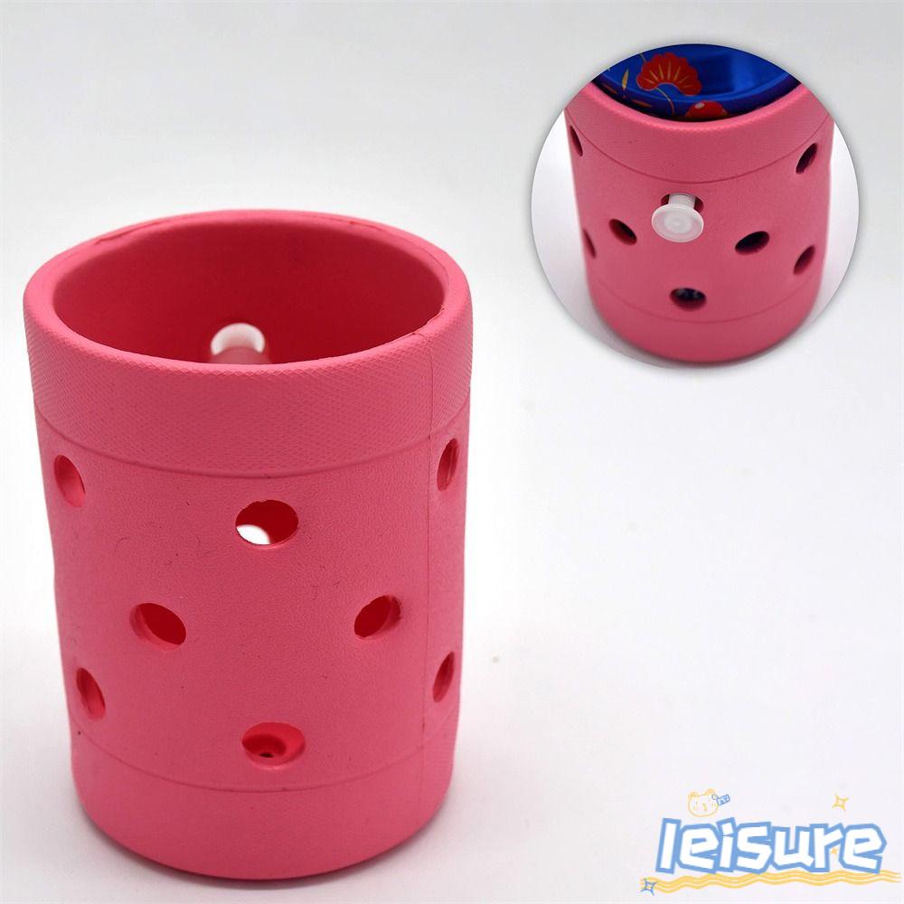 LEISURE Bộ 6 Giá Đỡ Bình Nước 3.88 ounces Bằng Cao Su Polyvinyl chloride Nhiều Màu Độc Đáo Thời Trang Đi Biển Cho Nữ