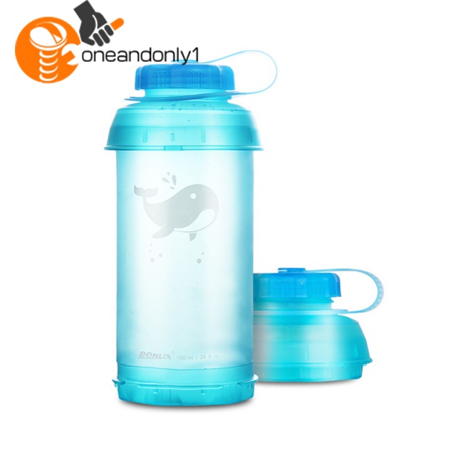 Bình Đựng Nước 750ml Bằng Tpu Mềm Thiết Kế Nhỏ Gọn Nhiều Màu Tùy Chọn Dùng Khi Chơi Thể Thao / Cắm Trại