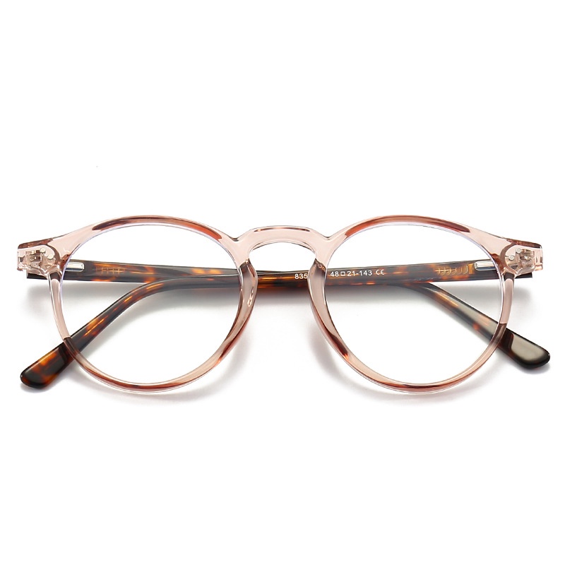 VIENDO Mắt Kính Gọng Tròn Co Giãn Chống Tia UV400 Chống Bức Xạ Ánh Sáng Xanh Thời Trang kính đổi màu khi ra nắng Cho Nam Và Nữ TR90(có thể cắt cận thị ống kính)