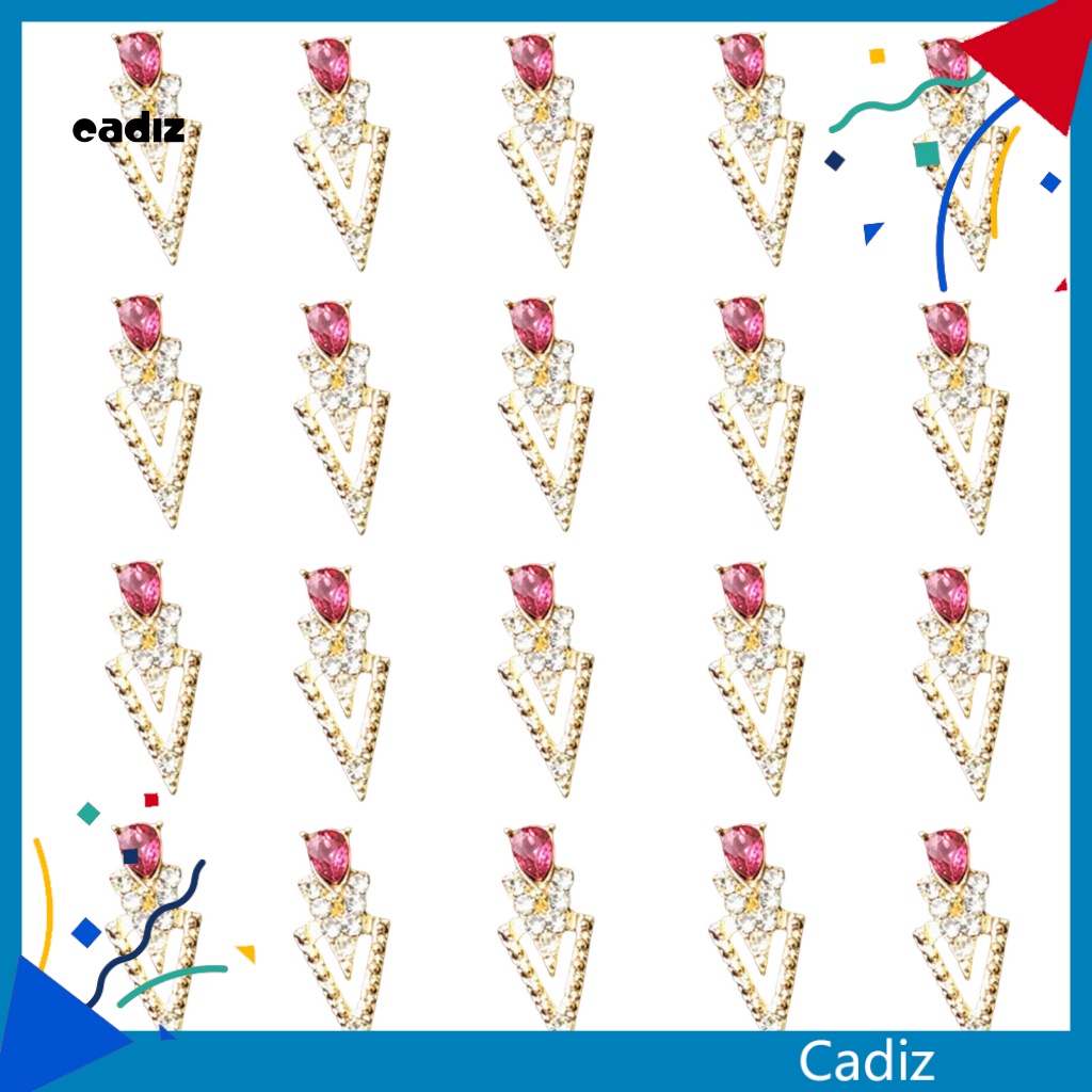 Bộ 20 Đá Đính Trang Trí Móng Tay Hình Chữ V Chống Rơi