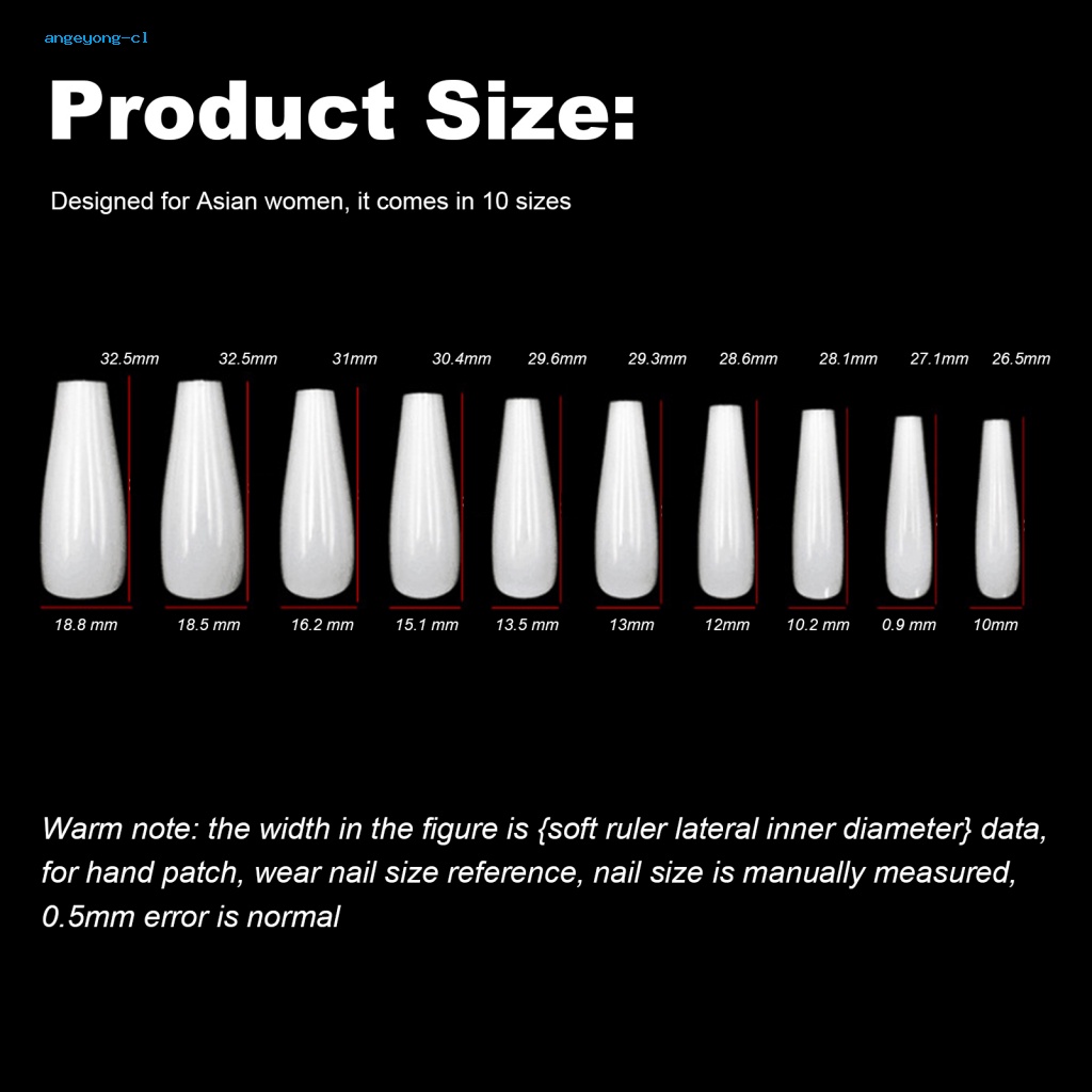 Bộ 24 Móng Tay Giả Dạng Nhấn Chống Nước Lâu Trôi Phong Cách Pháp Cho Bất Kỳ Occasion