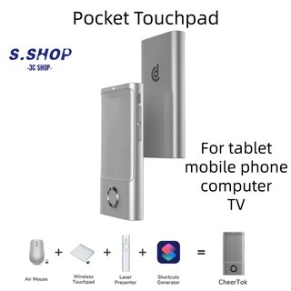 Cheerdots CheerTok All-in-one Pocket Touchpad cho các thiết bị thông minh AirMouse Presenter Trình tạo phím tắt Điện thoại thông minh Điều khiển từ xa
