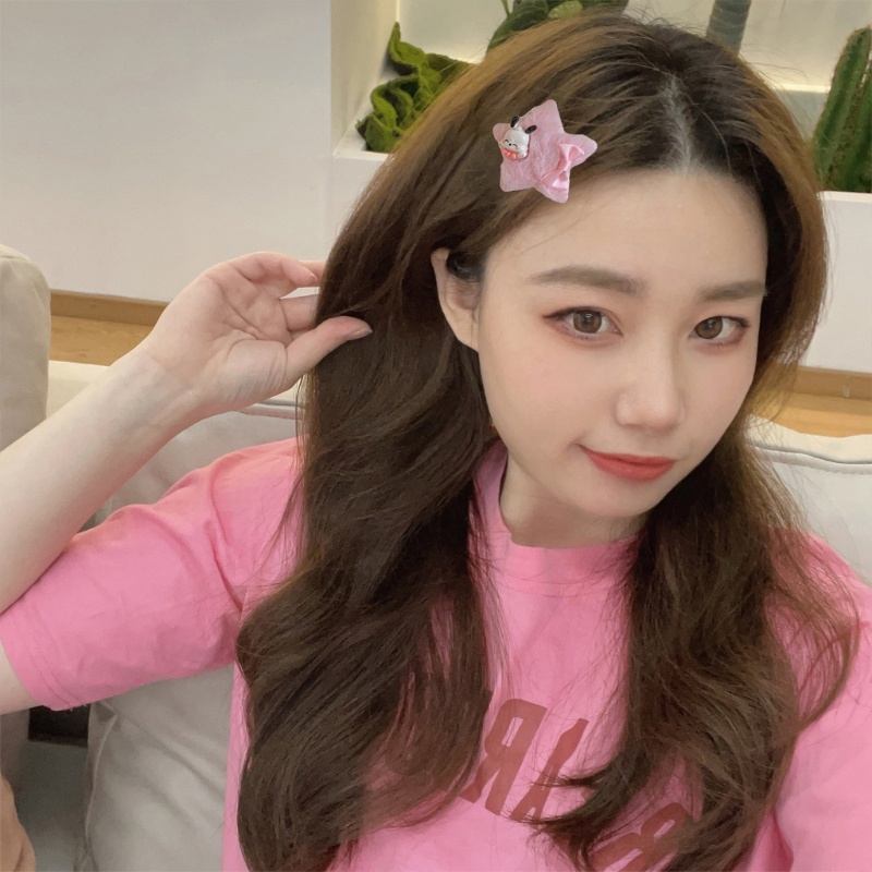 Kẹp Tóc Ngôi Sao Mini Đính Lông Nhung Dễ Thương Xinh Xắn Y2K