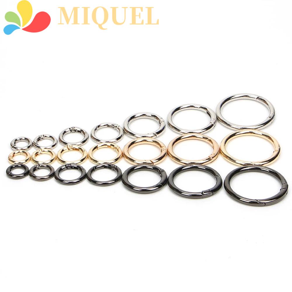 MIQUEL Vòng Lò Xo Tròn DIY Gắn Móc Khóa Túi Xách Chuyên Dụng