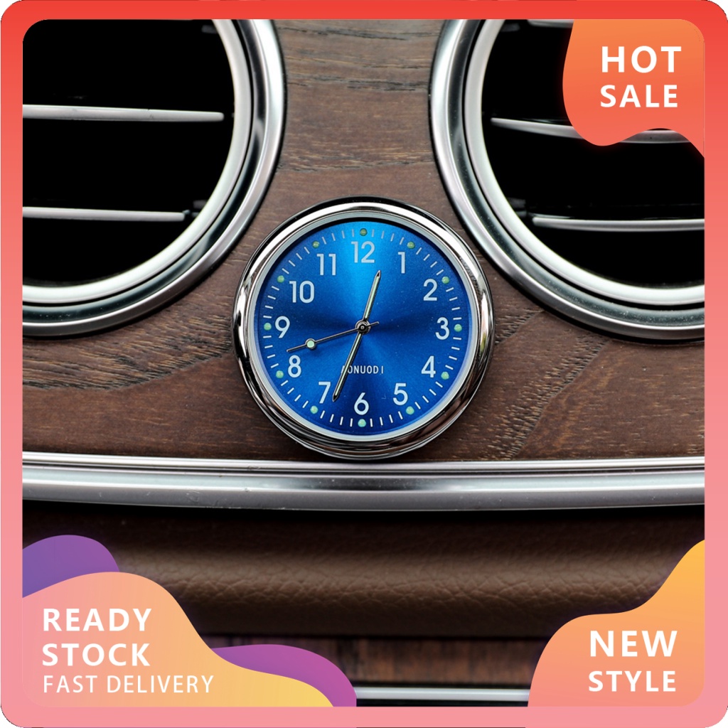 Dio Đồng Hồ Thạch Anh Tròn Kỹ Thuật Số Nút Pin Chịu Nhiệt Độ Cao / Thấp Không Phát Quang Trang Trí Bảng Điều Khiển Xe Hơi