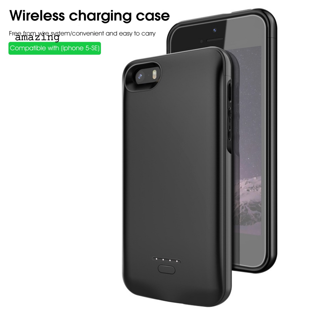 Sạc Dự Phòng 4000mAh Không Dây Siêu Mỏng Dung Lượng Lớn Có Nam Châm Cho iPhone5 / 5s / 5se