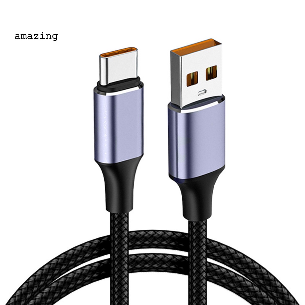 Dây Cáp Sạc Nhanh USB Type-C 6A 100W Chống Rối Dành Cho Điện Thoại Di Động