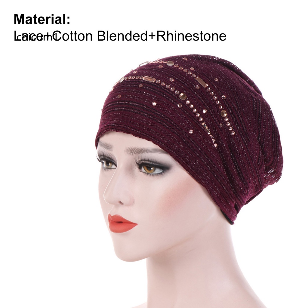 Mũ Trùm Đầu Đính Đá Lấp Lánh Thời Trang Cho Nữ