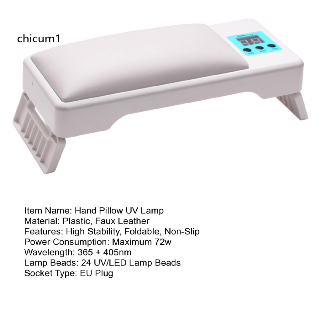 1 Bộ Đèn UV Kỹ Thuật Số Hẹn Giờ Làm Khô Móng Tay Nhanh Chóng Có Thể Gập Lại Cho Gia Đình
