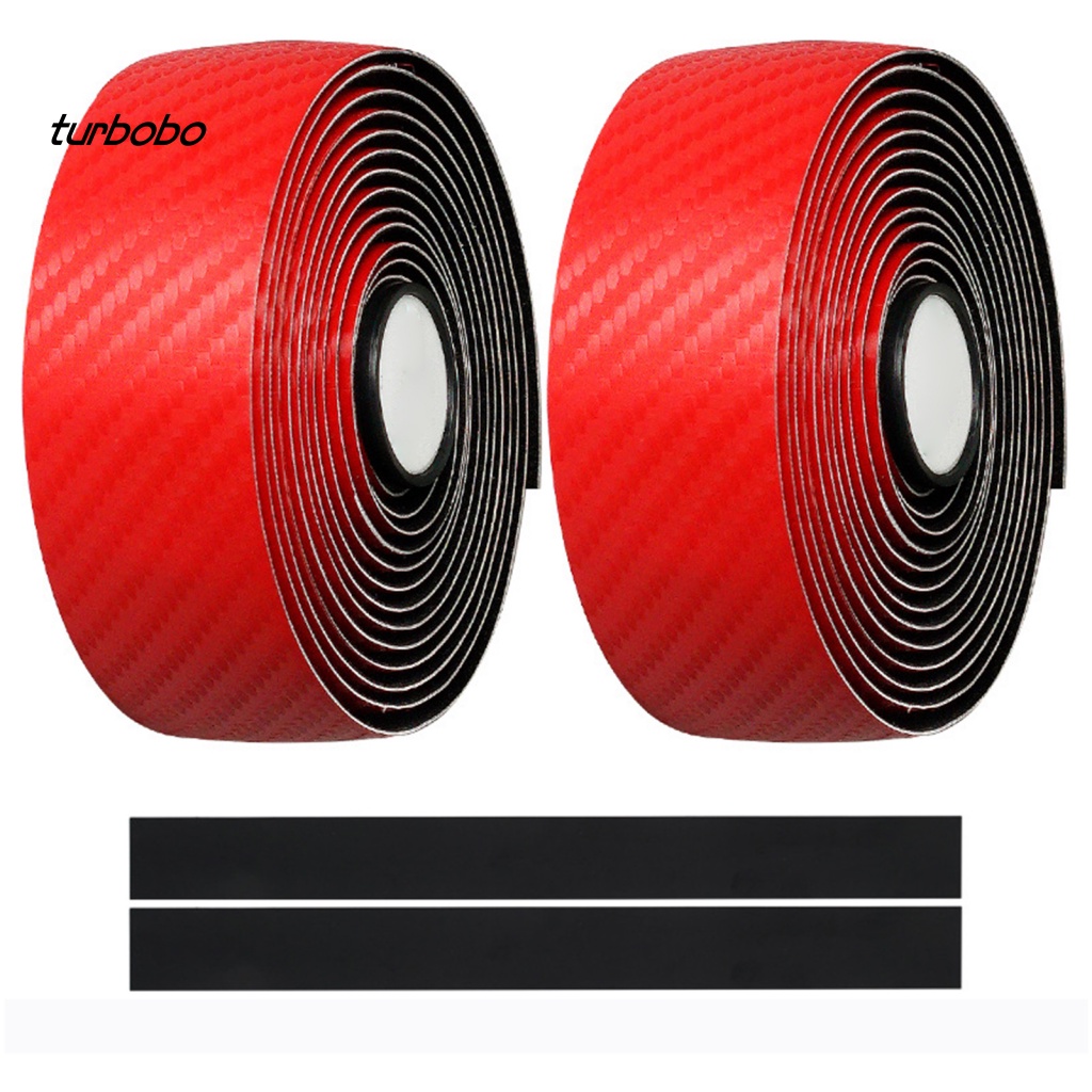 Set 2 Dây Đai Giả Da Co Giãn Bọc Tay Lái Xe Đạp Chống Trượt