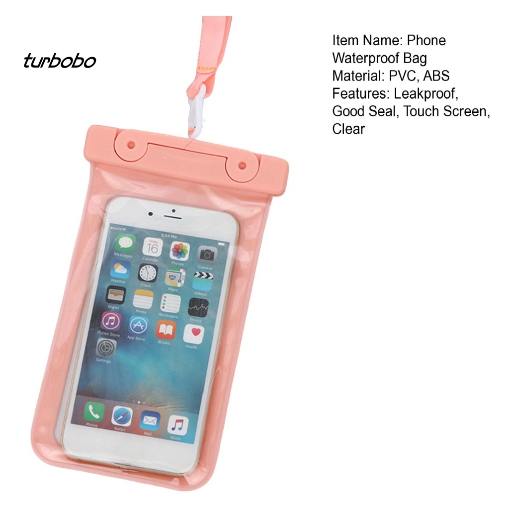 Túi Đựng Điện Thoại Trong Suốt Chống Nước Chống Rò Rỉ Có Dây Đeo