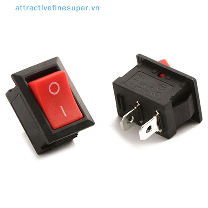 Set 10 Công Tắc On / Off 2 Chấu Mini 6A 250v Cho Tàu Thuyền / Xe Hơi