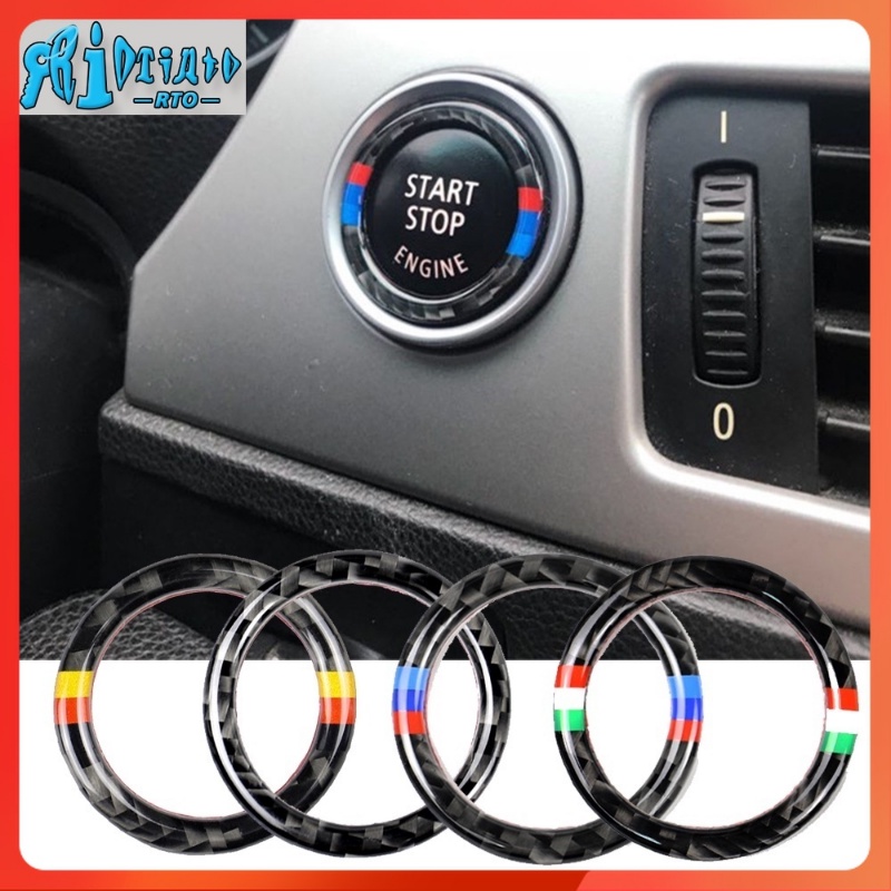 Vòng Trang Trí Nút Khởi Động Xe Hơi BMW 3 series E90 E92 E93 320i Z4 E89 2009-2012 Bằng Sợi Carbon