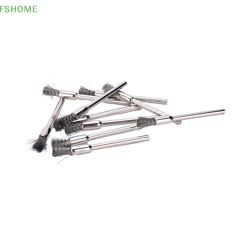 Set 10 Chổi Sợi Dây Mini Cho Máy Mài / Khoan 3x5mm