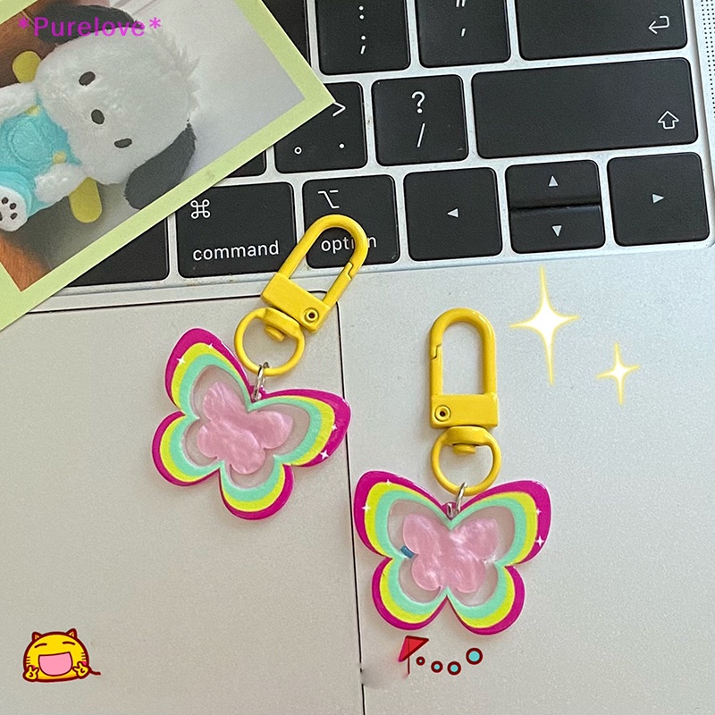 Móc Khóa Hình Bướm Rỗng Thời Trang Dành Cho Nữ Mới