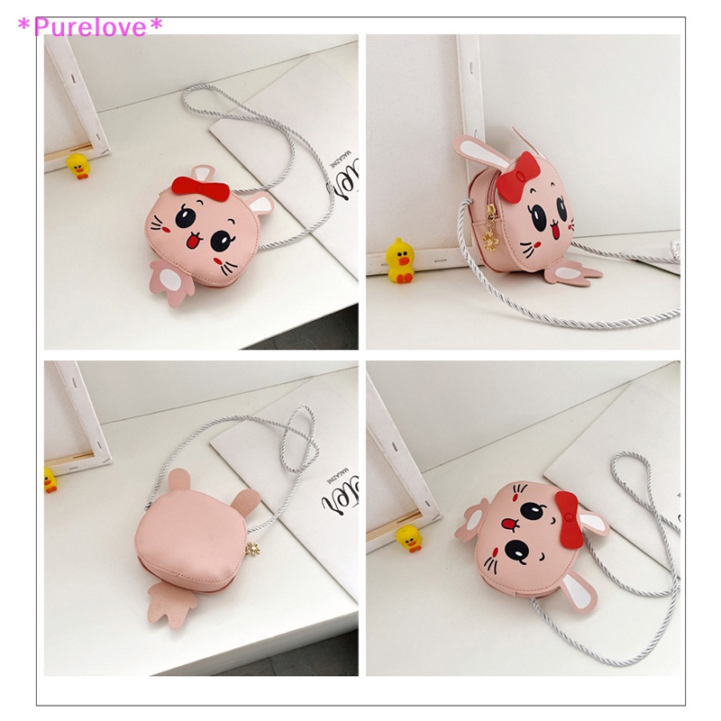 Túi Da PU Đeo Chéo Mini In Họa Tiết Hoạt Hình Dễ Thương Cho Bé Gái Mới