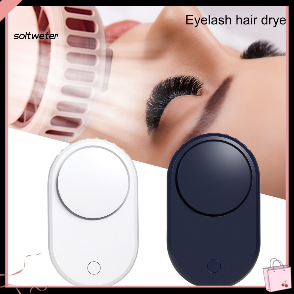 1 Bộ Quạt Làm Mát Lông Mi 3 Chế Độ Gió 2000mAh Mini Tiếng Ồn Thấp Có Cổng Sạc USB