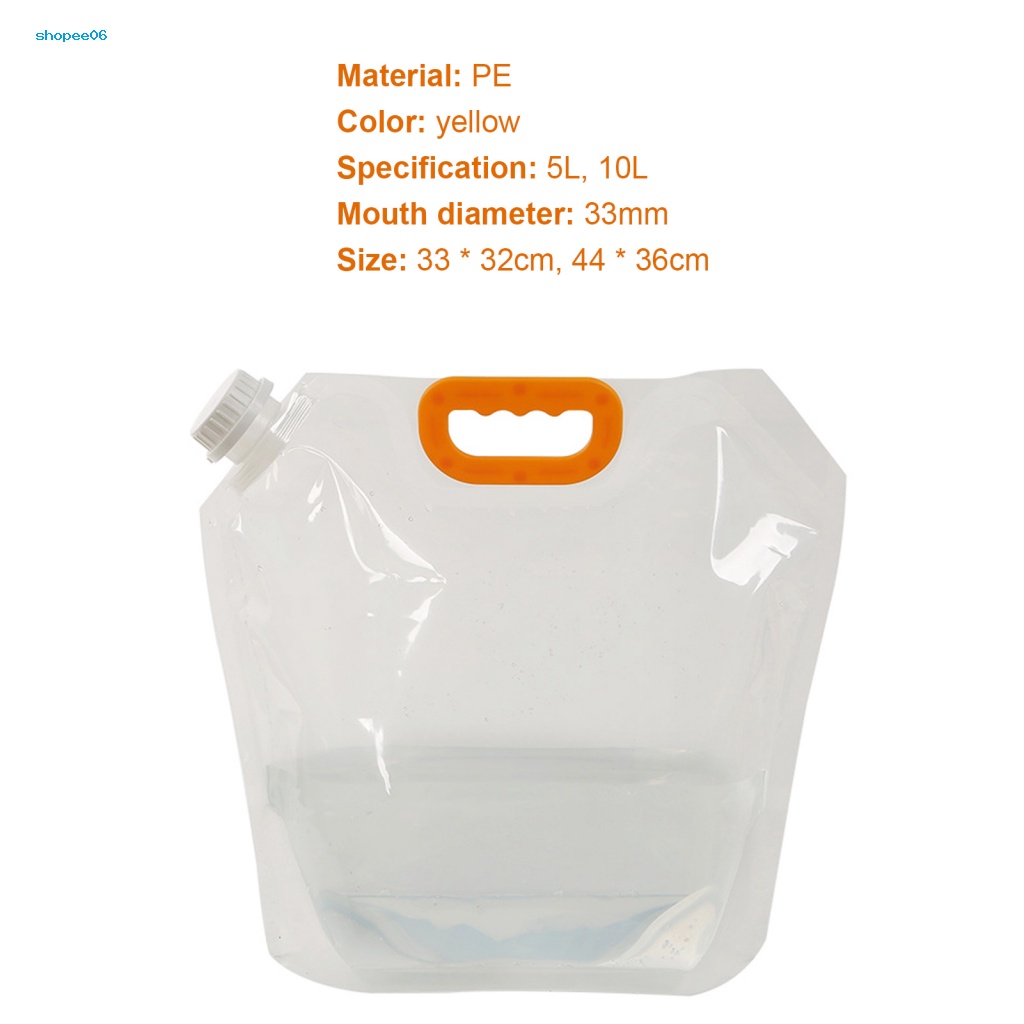 Túi Đựng Nước PEMG 5L / 10L Sức Chứa Lớn Chịu Nhiệt Thấp Tiện Dụng Mang Theo Du Lịch