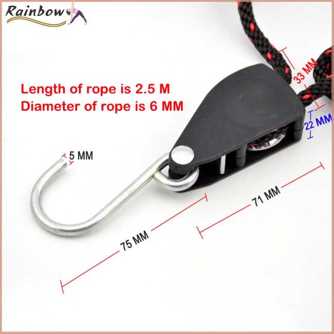 [COD] Ròng Rọc Tải Trọng Nhanh Chóng Cho Thuyền Kayak Ca Nô Và Dây Thừng Khóa Cà Vạt Có Thể Điều Chỉnh