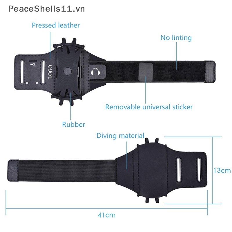 Túi Đựng Điện Thoại Di Động Rotag Đeo Cổ Tay Có Thể Tháo Rời Cho Hoạt Động Thể Thao Ngoài Trời