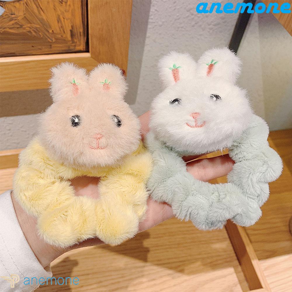 Dây Buộc Tóc Cao Su Co Giãn Hình Thỏ Hoạt Hình Đáng Yêu