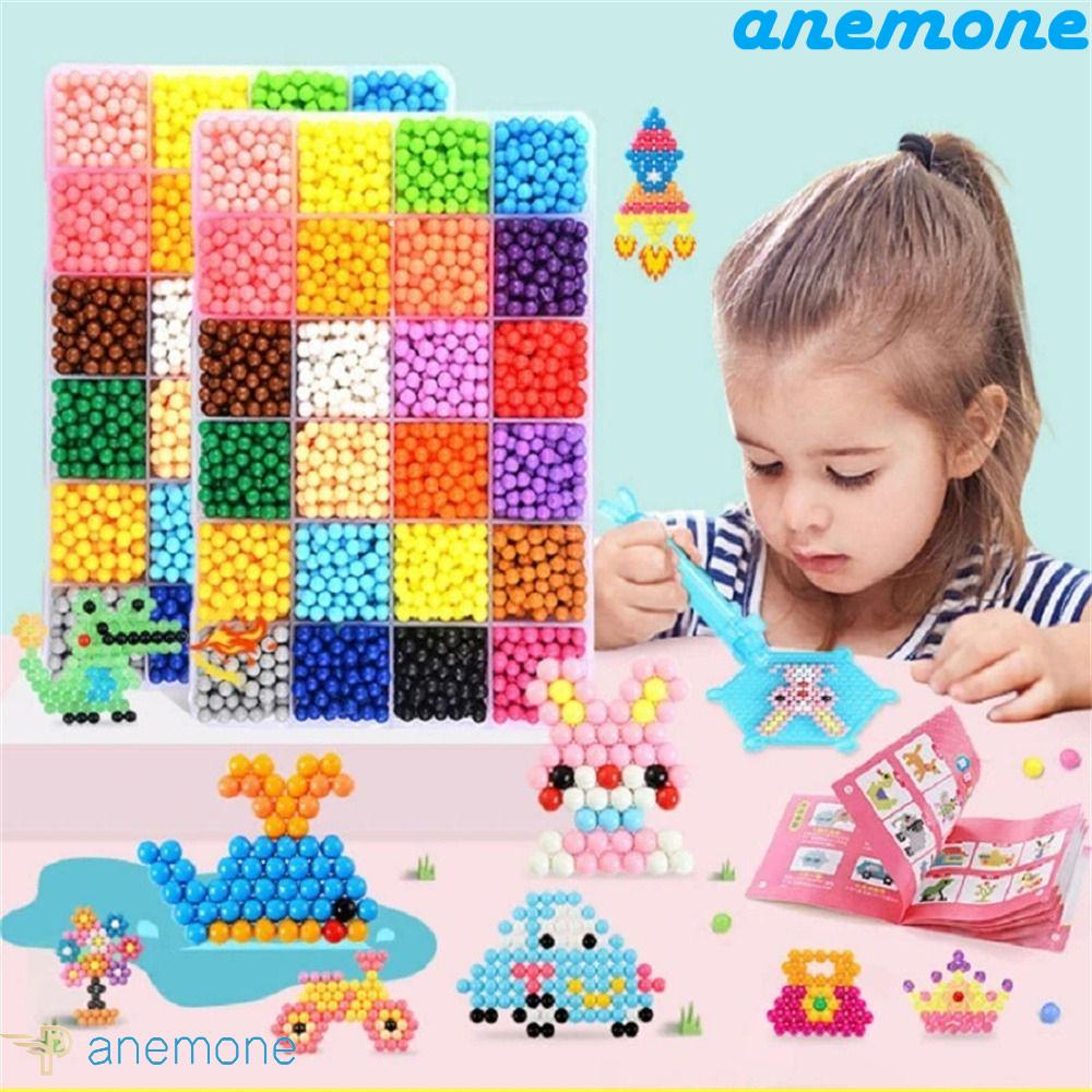 ANEMONE Bộ Đồ Chơi Hạt Nhựa 3D Nhiều Màu Sắc Cho Bé