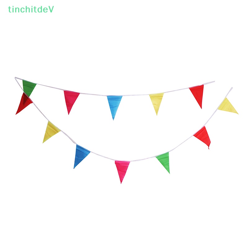 Dây Cờ Tam Giác 8M Nhiều Màu Trang Trí Tiệc [Mới] [Mới]