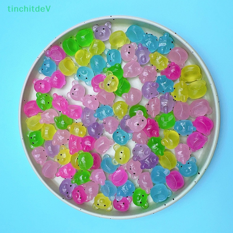 [TinchitdeV] Bộ 5 Mô Hình Gấu Hoạt Hình Dạ Quang Bằng Nhựa Resin Dễ Thương Trang Trí Thu Nhỏ [Mới]