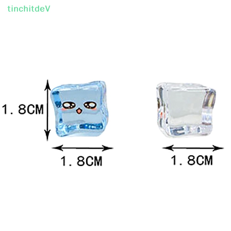 [TinchitdeV] Set 5 Viên Đá Viên Trong Suốt Phát Sáng Có Mặt Dây Chuyền Nhựa Resin DIY [Mới]