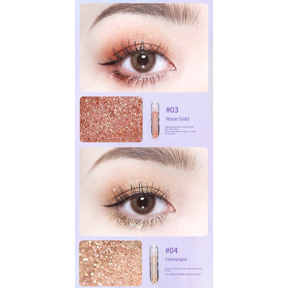 Phấn Mắt Dạng Giọt Ánh Ngọc Trai Lấp Lánh Chống Thấm Nước Và Mồ Hôi Không Phai Màu Lâu Trôi 4 Màu Lựa Chọn