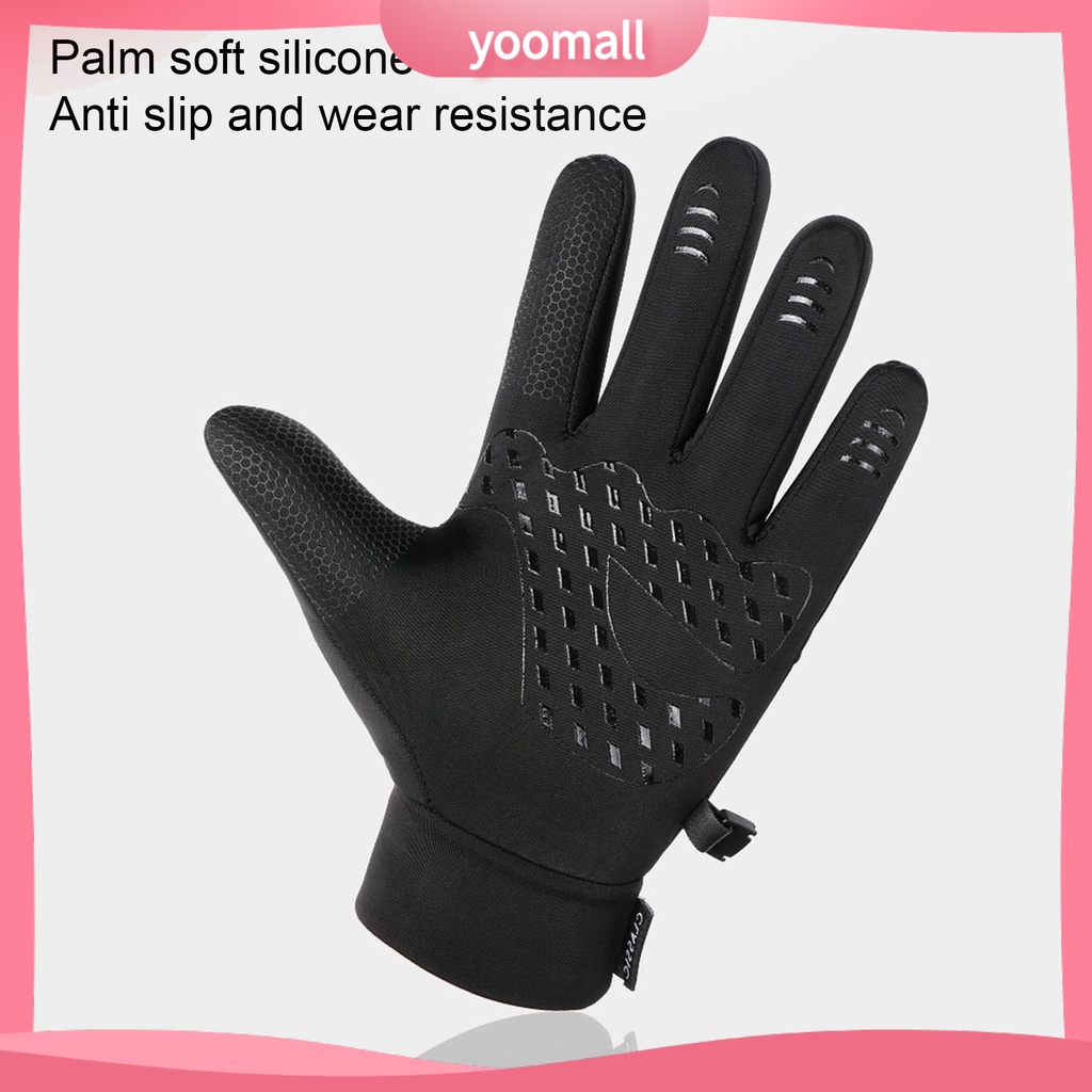 1 Đôi Găng Tay Thể Thao Giữ Ấm Chống Trượt Chống Gió Unisex