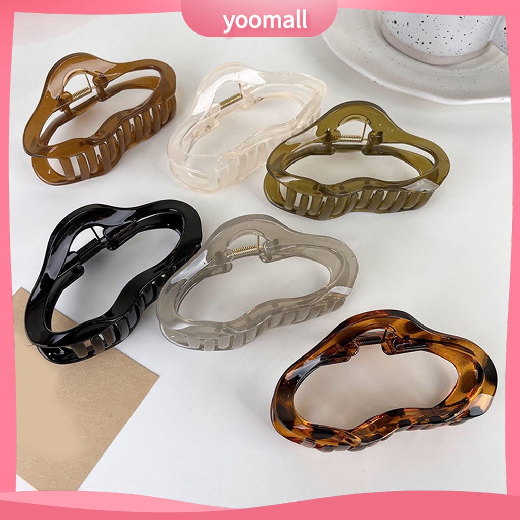 Kẹp Tóc Acrylic Chống Trượt Hình Đám Mây Thời Trang Cho Nữ