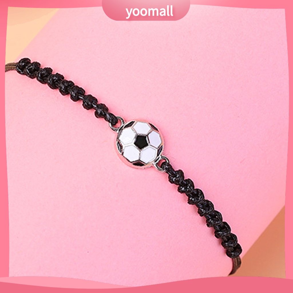 Vòng Tay Dây Bện Mặt Quả Bóng Có Thể Điều Chỉnh Kích Thước