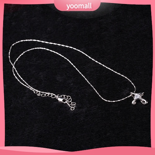 Vòng cổ Mặt Chữ Thập Đính Đá Lấp Lánh Thanh Lịch Cho Cô Dâu