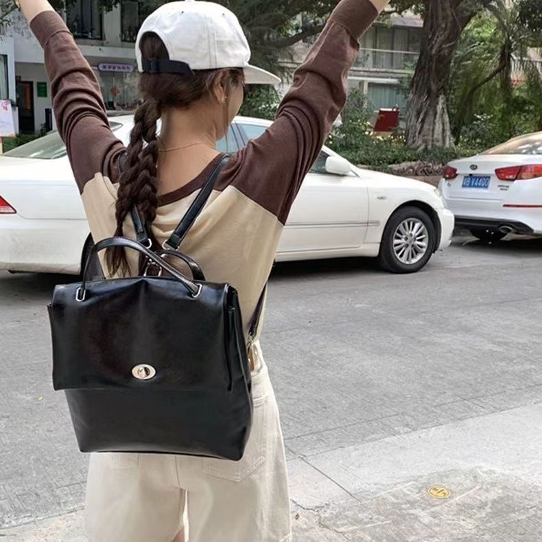 Balo Cỡ Lớn Màu Bạc Đơn Giản Thời Trang Hàn Quốc Cho Nữ